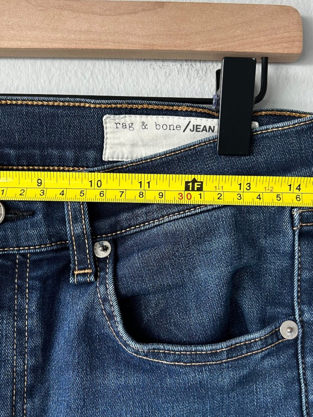 Rag & Bone Skinny Jeans Women Size 27 Bedford Wash Mid Rise Stretch Denim - Picture 9 of 11
